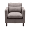Kortlyn 33\" Linen-Look Fabric Chair - Grey