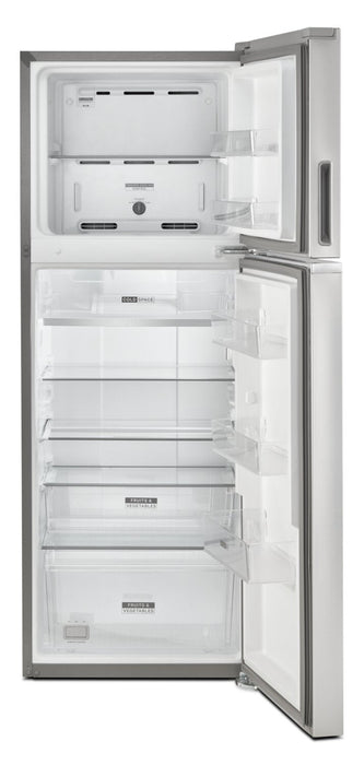 Whirlpool 24\" 12.9 Cu. Ft. Top-Mount Refrigerator - Fingerprint-Resistant Stainless Finish - WRT313C… 