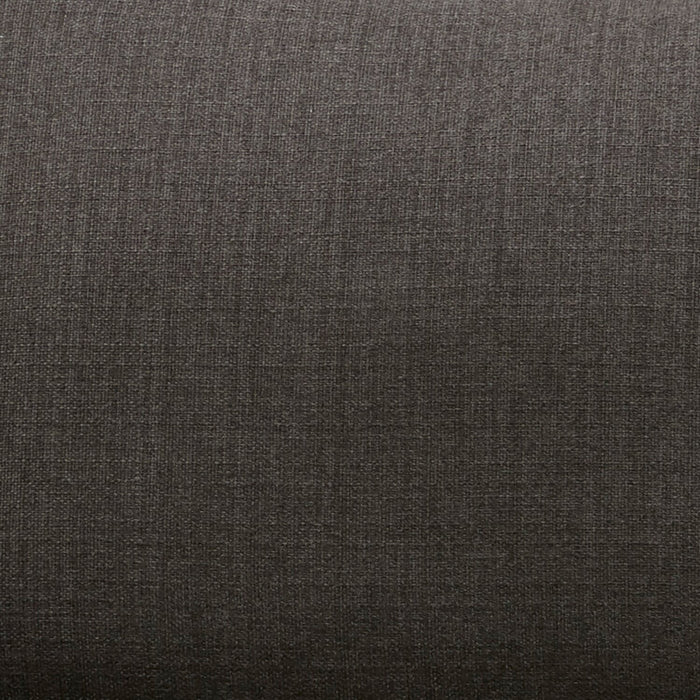 Cindy Crawford Home Gena 38.5\" Charcoal Grey Linen-Look Fabric Chair with Removable Back Cushion