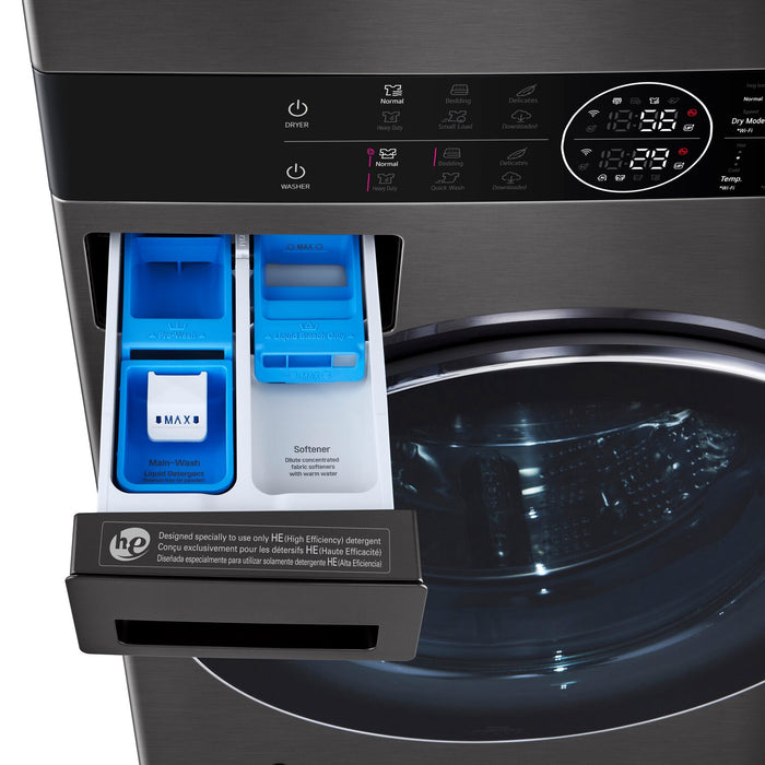 LG WashTower™ with 5 Cu. Ft. Washer and 7.8 Cu. Ft. Ventless HeatPump™ Dryer - WKHC252HBA