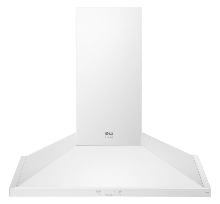 LG Studio 30\" 600 CFM Smart Chimney Range Hood - Essence White - LSHD3080N