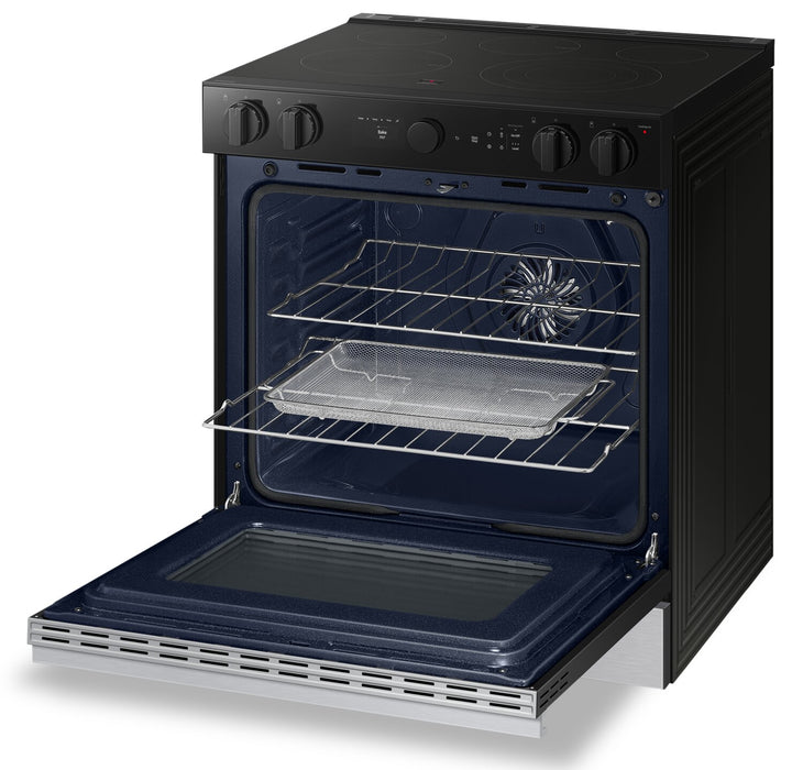 Samsung Bespoke 6.3 Cu. Ft. Smart Electric Range with Air Fry and Air Sous Vide - NSE6DG8500SRAC