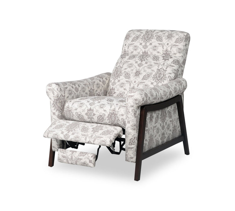 Mallie 32\" Limbu Slate Multicolour Chenille Fabric Pushback Reclining Chair