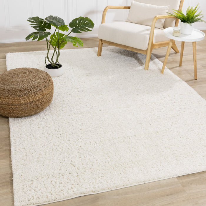 Pascal Cream Shag Area Rug - 7'10\" x 10'6\"