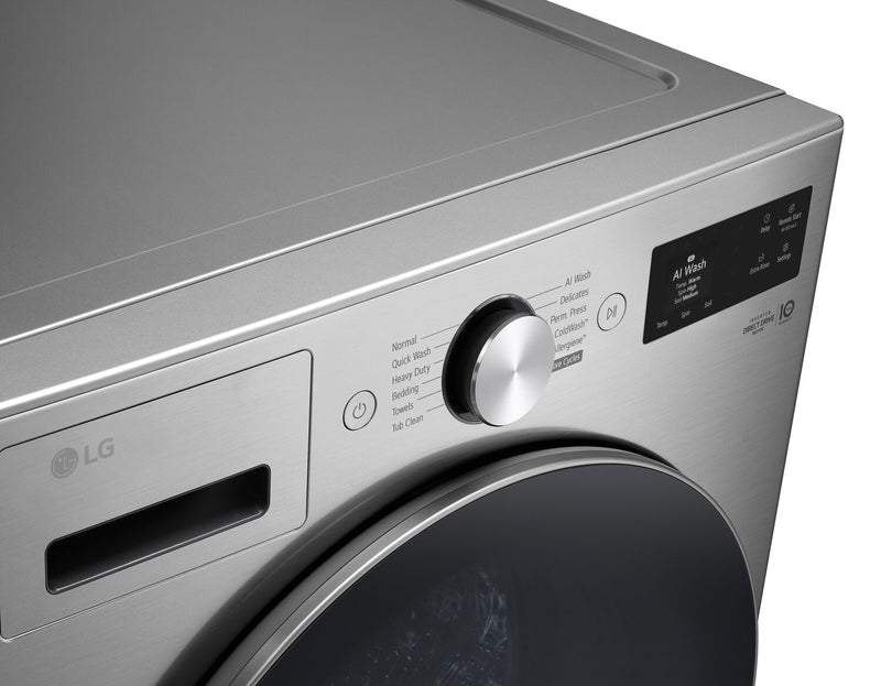 LG 5.2 Cu. Ft. Smart Front-Load High-Efficiency Steam Washer - Graphite Steel - WM5800HVA