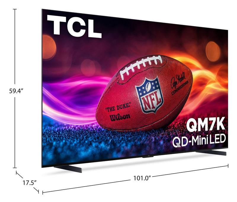 TCL 115\" QM7K Series QD Mini-LED QLED 4K UHD Smart Google TV (115QM7K)