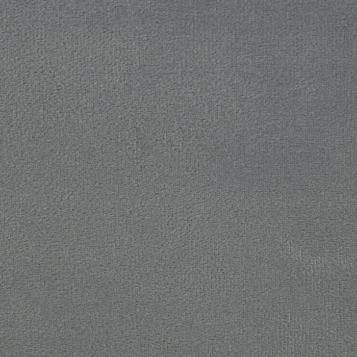 Gabi Upholstered Bed in Charcoal Velvet Fabric with Gold Finish Legs, Button Tufted - King Size 