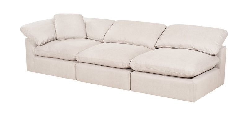 Eclipse 8-Piece Linen-Look Fabric Modular Sectional - Linen