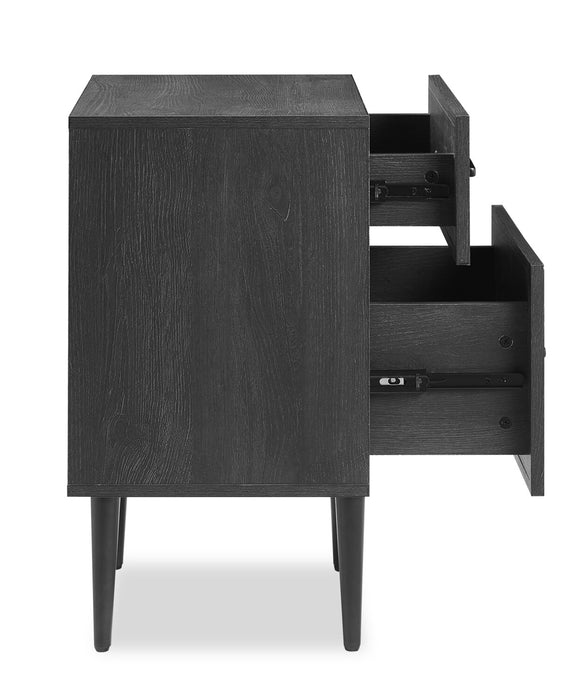 Brax Nightstand - Black Oak