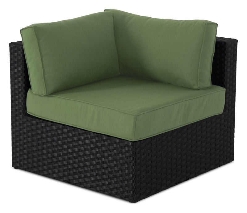 Barbados 6-Piece Patio Set with Ottoman – Green 