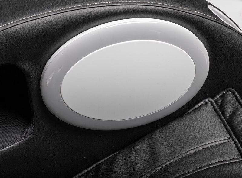 Panasonic Urban 29.5\" Leather-Look Fabric Massage Chair with Bluetooth and USB Port - Black 