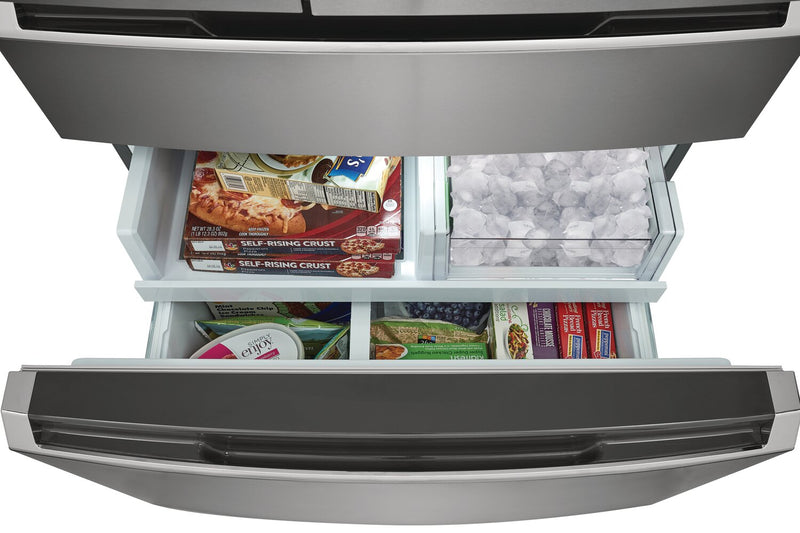 Frigidaire Gallery 36\" 22.1 Cu. Ft. Counter-Depth 4-Door French-Door Refrigerator - Smudge-Proof® … 