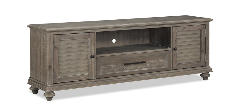 Winston 72\" Modern TV Stand with Storage and Cable Management for TVs up to 80\"- Light Brown