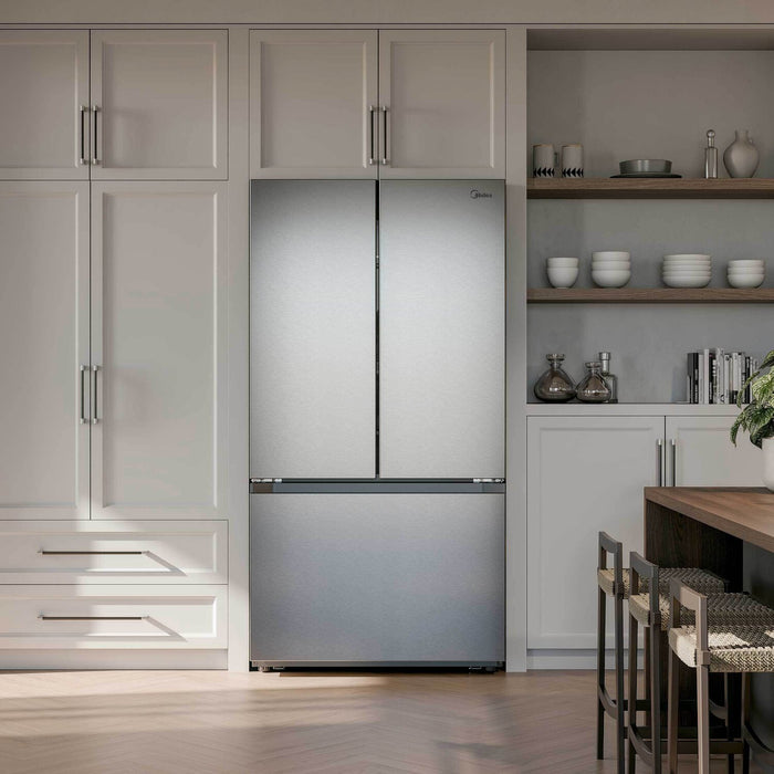 Midea 36\" 26.5 Cu. Ft. French Door Refrigerator – Stainless Steel - MRF27I6BST
