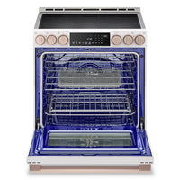 LG Studio 6.3 Cu. Ft. InstaView® Induction Range with Air Fry and Air Sous Vide - Essence White - LSIS6338NE 