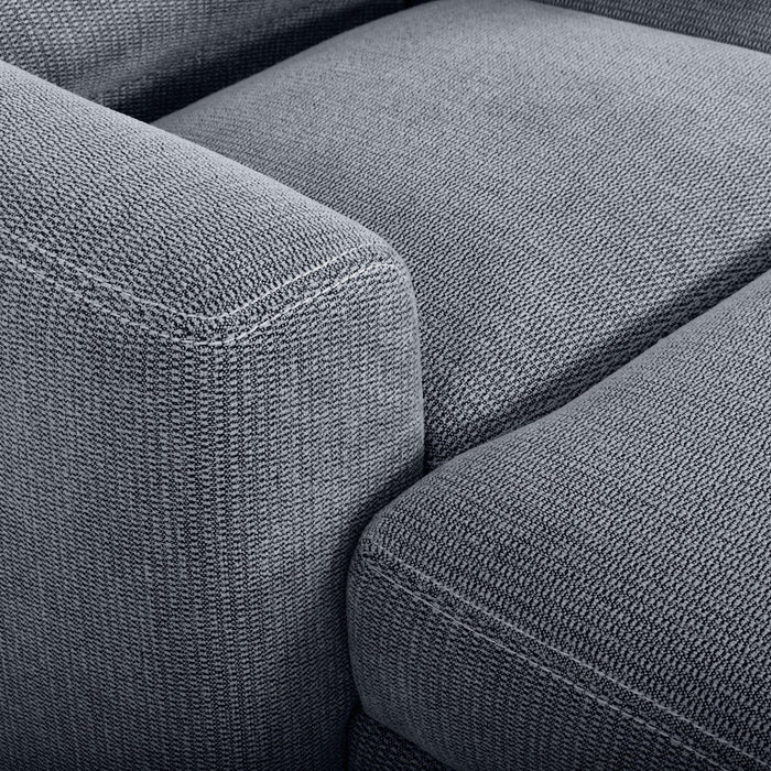 Meadow 2-Piece Left-Facing Charcoal Grey Chenille Fabric Power Reclining Sectional with Storage Chaise