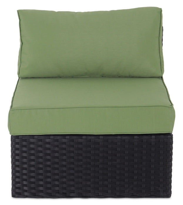 Barbados 6-Piece Patio Set with Ottoman – Green 