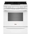 Whirlpool 30\" 5.0 Cu. Ft. Smart Gas Range with Air Cooking - White - WSGS4530TZ 