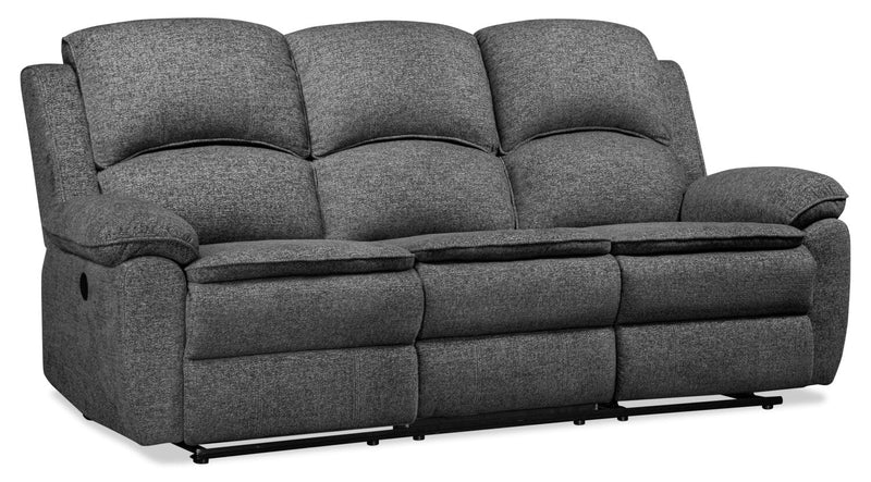 Chandler 82\" Chenille Fabric Power Reclining Sofa - Grey 