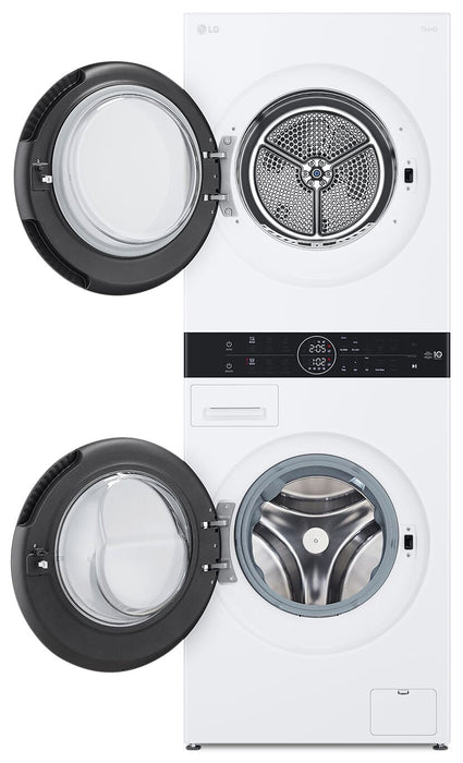 LG WashTower™ with 2.4 Cu. Ft. Washer and 4.2 Cu. Ft. Ventless HeatPump™ Dryer - WKHC152HWA