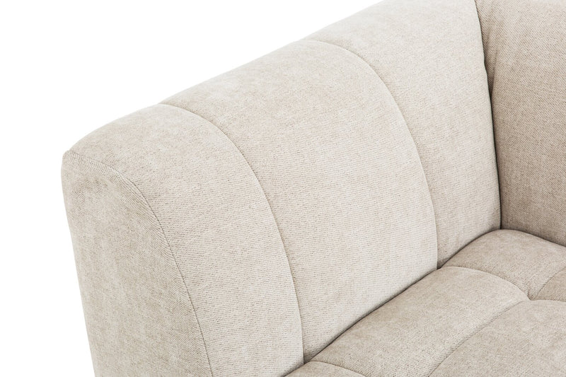 Oaklyn Modular 77\" Fabric Loveseat with Tufted Seat Cushions - Beige