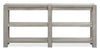 Clifford 64” Contemporary Solid Wood Sofa Table with Shelves - Calico Grey