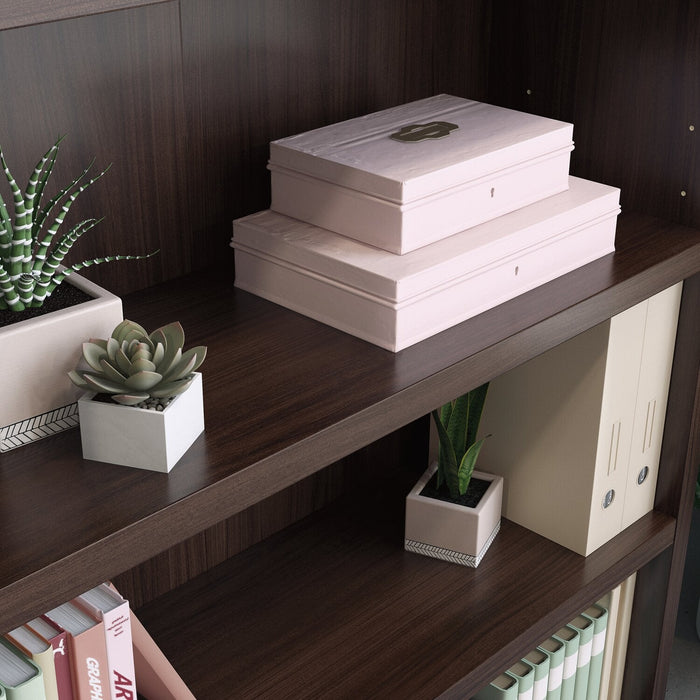 Affirm 34.8\" Commercial Grade 5-Shelf Bookcase - Noble Elm