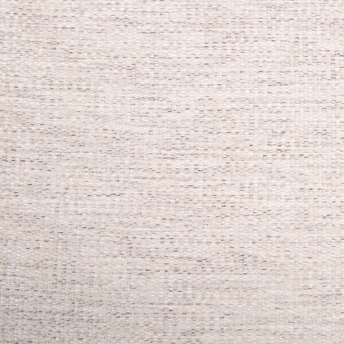 Mallie 36\" Shell White Chenille Fabric Chair with Rolled Arms and Wood Legs