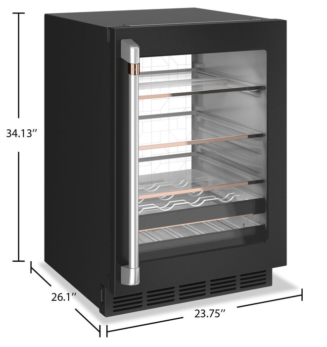 Cafe 24\" 5.1 Cu. Ft. Beverage Centre Refrigerator - Black - CCP06BP3PD1 