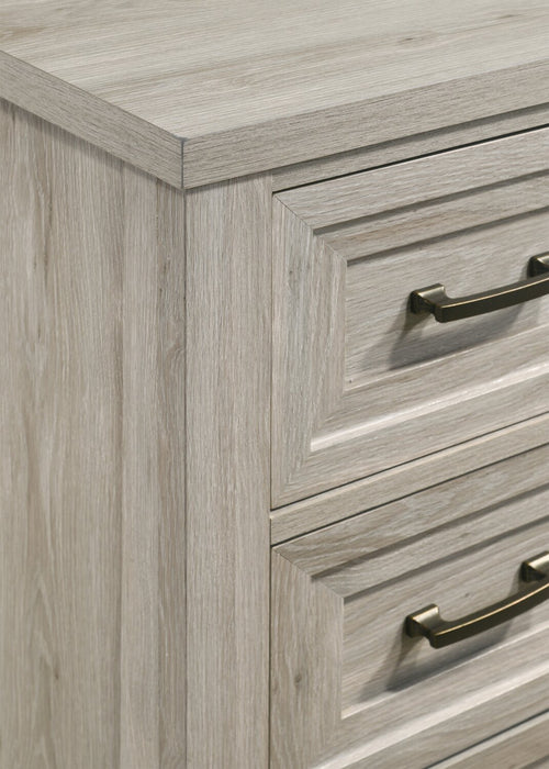 Lara Bedroom Chest of Drawers, 5-Drawer, 33.9\"W x 50.5\"H - Antique Grey 