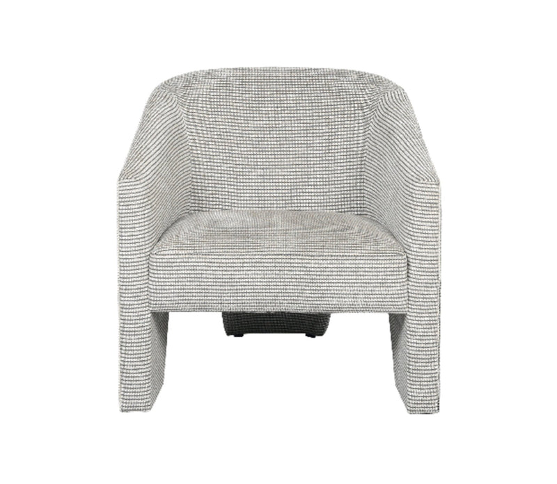 Adria 31\" Ink Multicolour Chenille Fabric Accent Chair