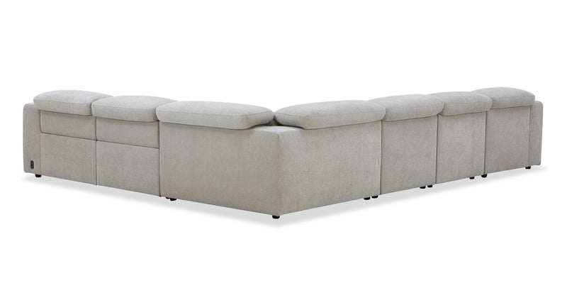 Presidio 6-Piece Left-Facing Power Reclining Sectional – Powder