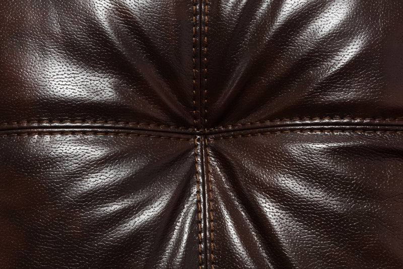 Made in Canada Addison 2-Piece Right-Facing Leather-Look Fabric Sectional with Removable Seat Cushions - Brown 
