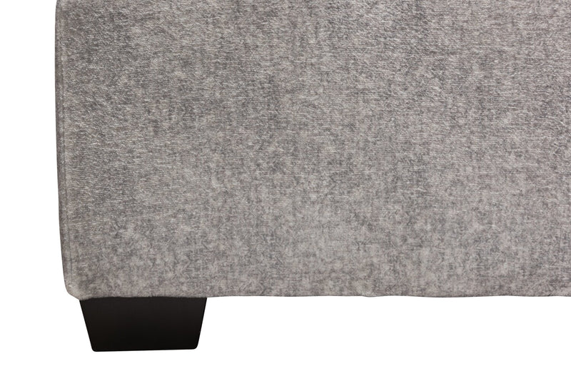 Koda Chenille Ottoman - Plush Paloma