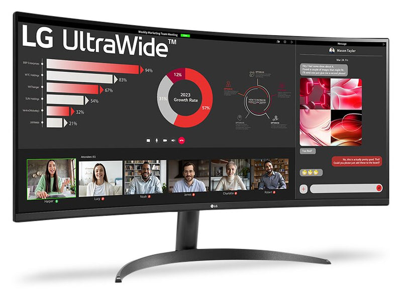 LG 34\" UltraWide™ QHD Curved Monitor with FreeSync™