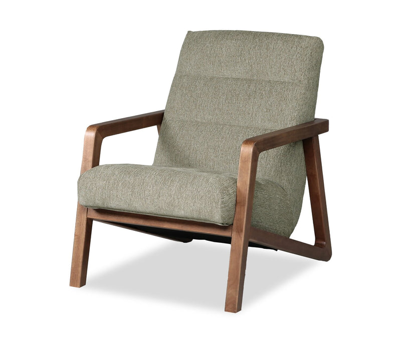 Cove 28\" Chenille Fabric Accent Chair – Green 
