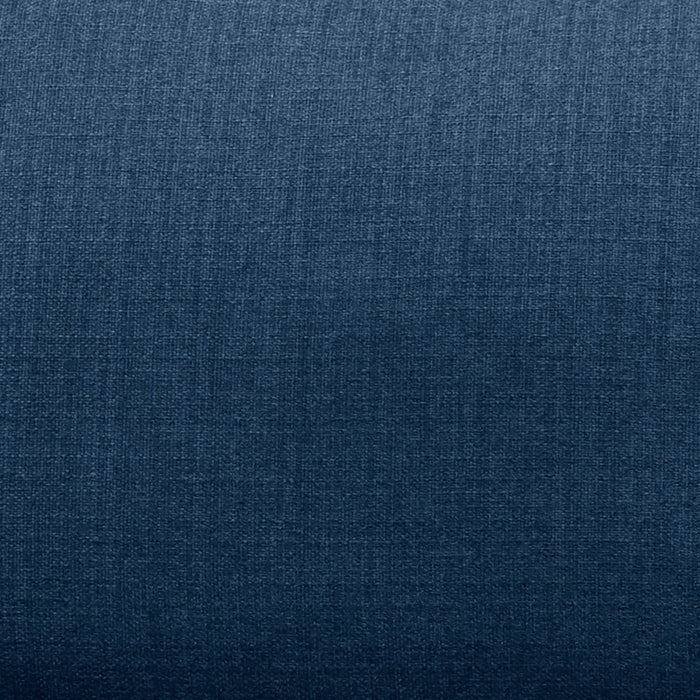 Cindy Crawford Home Gena 38.5\" Midnight Blue Linen-Look Fabric Chair with Removable Back Cushion