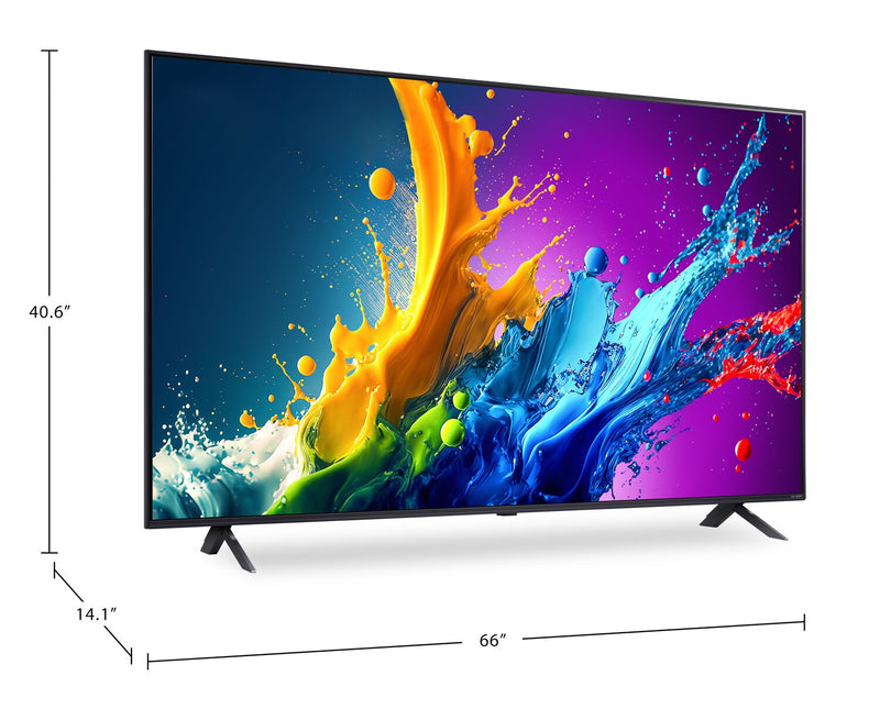 LG 75\" QNED80T 4K QNED AI Smart TV with webOS 24