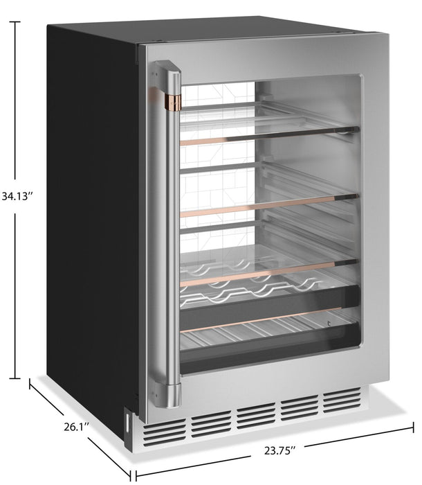 Cafe 24\" 5.1 Cu. Ft. Beverage Centre Refrigerator - Stainless - CCP06BP2PS1 