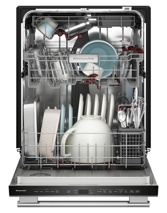 KitchenAid 24\" 44 dBA Dishwasher with 360° Max Jets™ Third Rack - PrintShield Stainless - KDTS724SPS