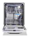 Classic Retro by Unique 24\" 45 dBA Top-Control Dishwasher - Midnight Black - UGP-24CR DW B