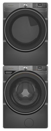 Whirlpool 5.2 Cu. Ft. Smart Front-Load Washer and 7.4 Cu. Ft. Gas Dryer - Volcano Black 