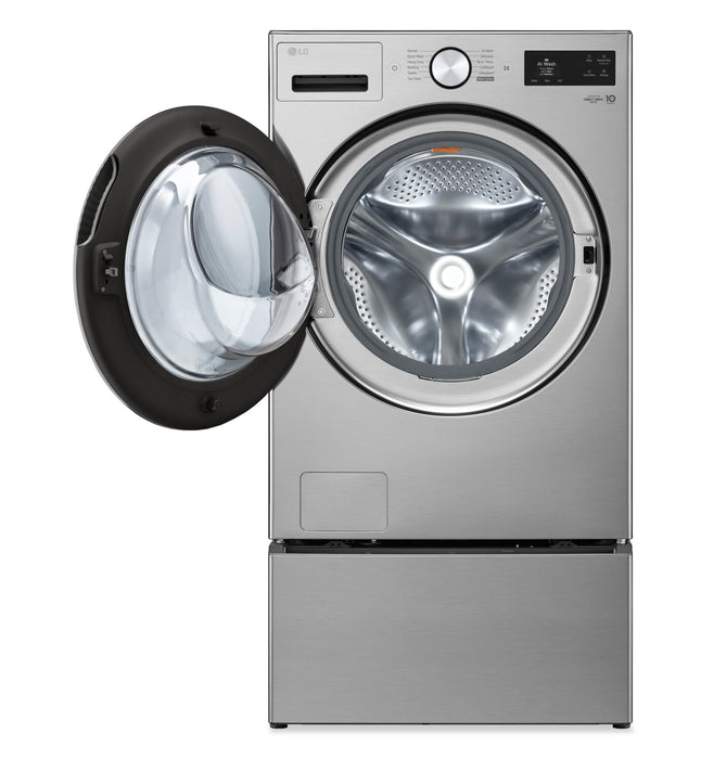 LG 5.2 Cu. Ft. Smart Front-Load High-Efficiency Steam Washer - Graphite Steel - WM5800HVA