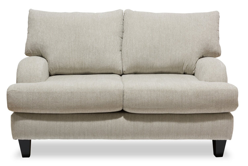 Nofia Chenille Loveseat - Linen 