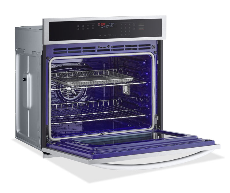 LG 30\" 4.7 Cu. Ft. Electric Wall Oven with True Convection - Smudge Proof Stainless Steel - WSEP4723… 