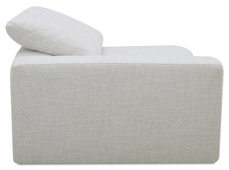 Sky Modular 8-Piece Fabric Power Reclining Sectional with Removable Feather Down Cushions -Nathan Wheat