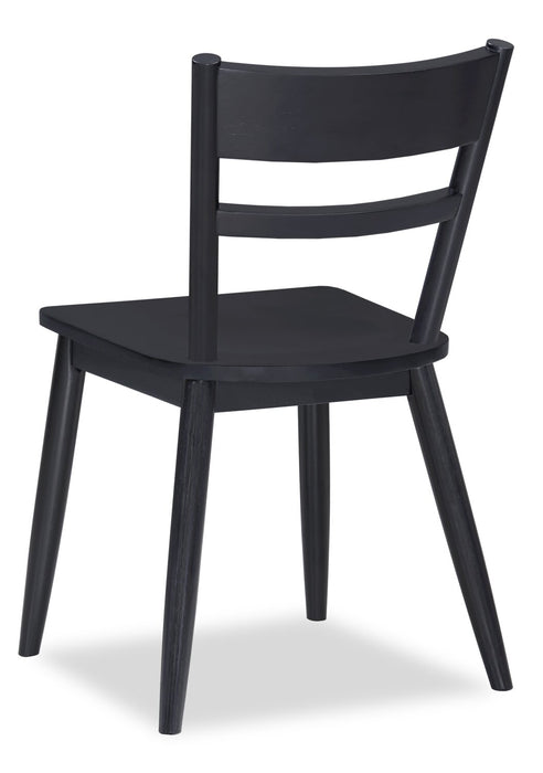 Remi Ladderback Dining Chair - Black