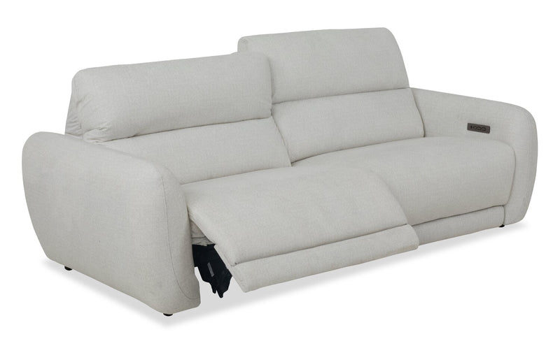 Cindy Crawford Home Kailyn 92\" Fabric Power Reclining Sofa with Power Headrests - Indigo
