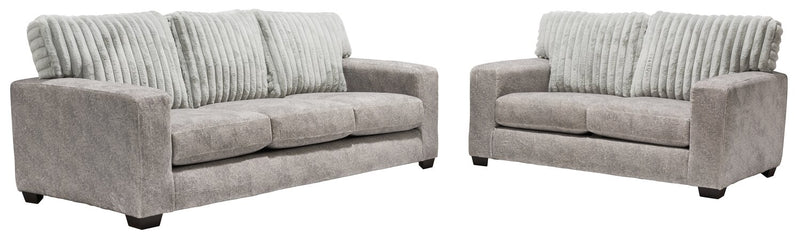 Koda Chenille Sofa - Plush Paloma
