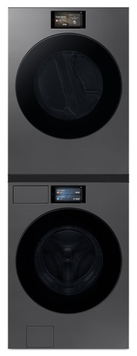 Samsung 6.1 Cu. Ft. Front Load Washer and 7.6 Cu. Ft. Electric Dryer – Dark Steel